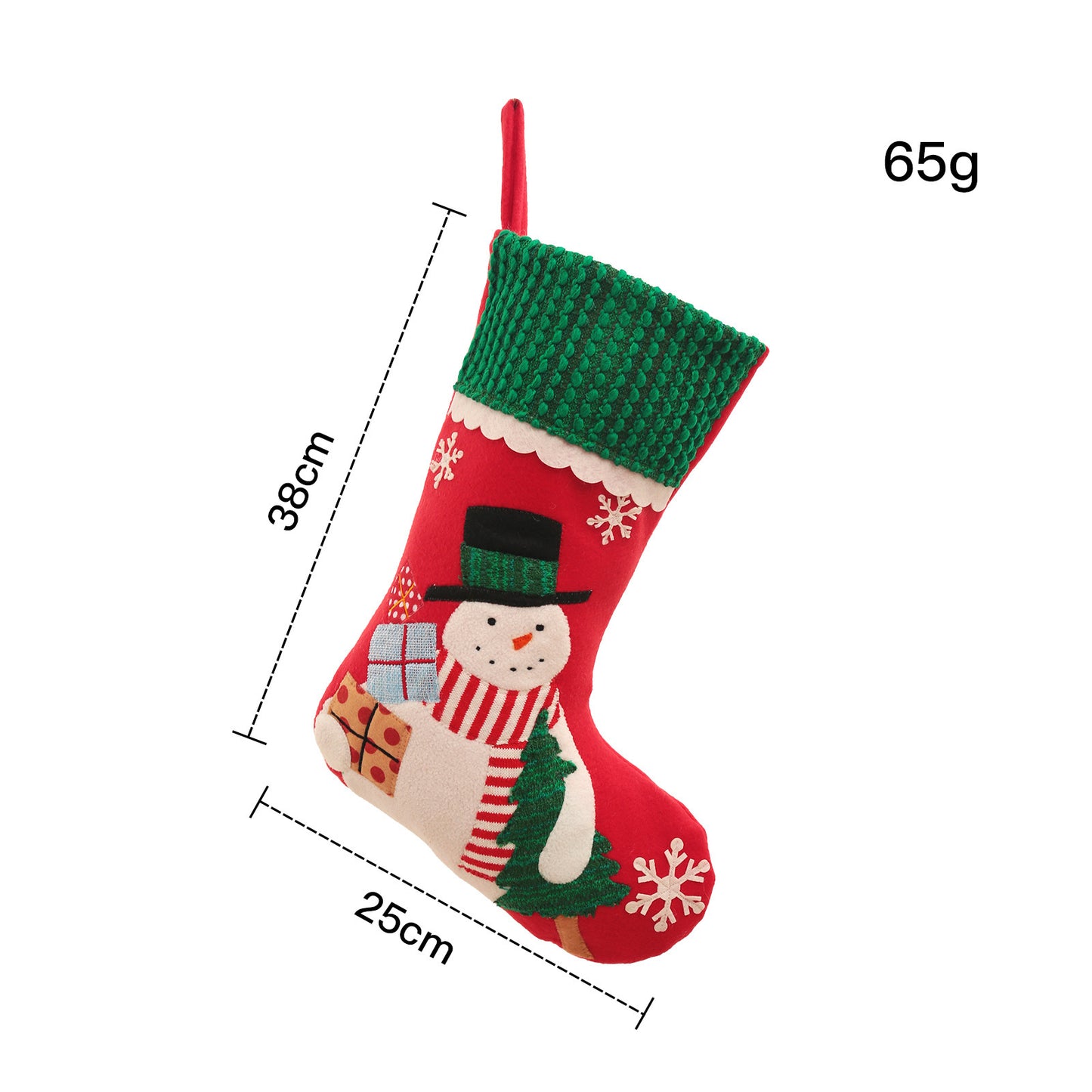 Embroidered Large Christmas Stocking