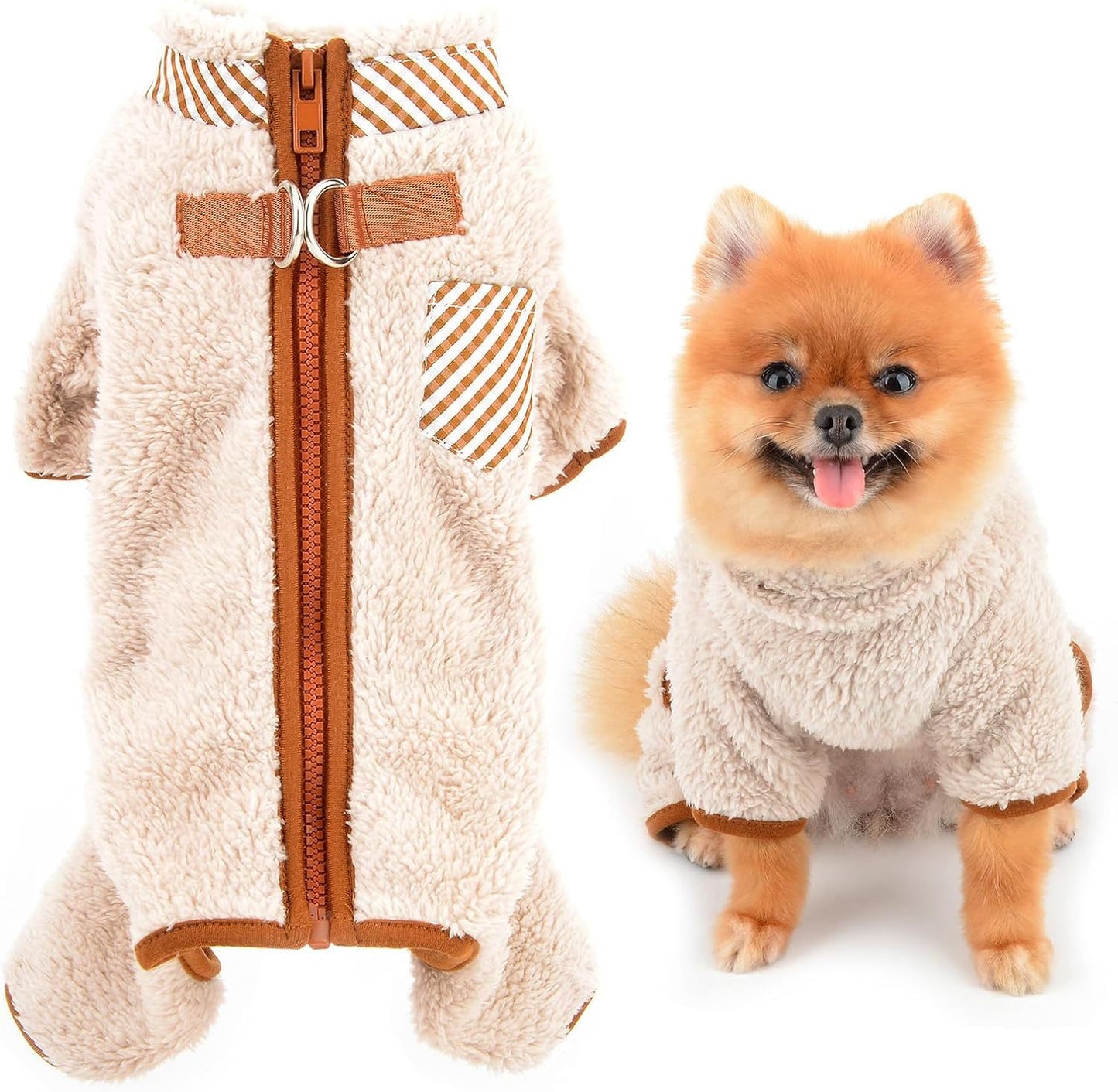 Fleece Dog Coat for Small Dog