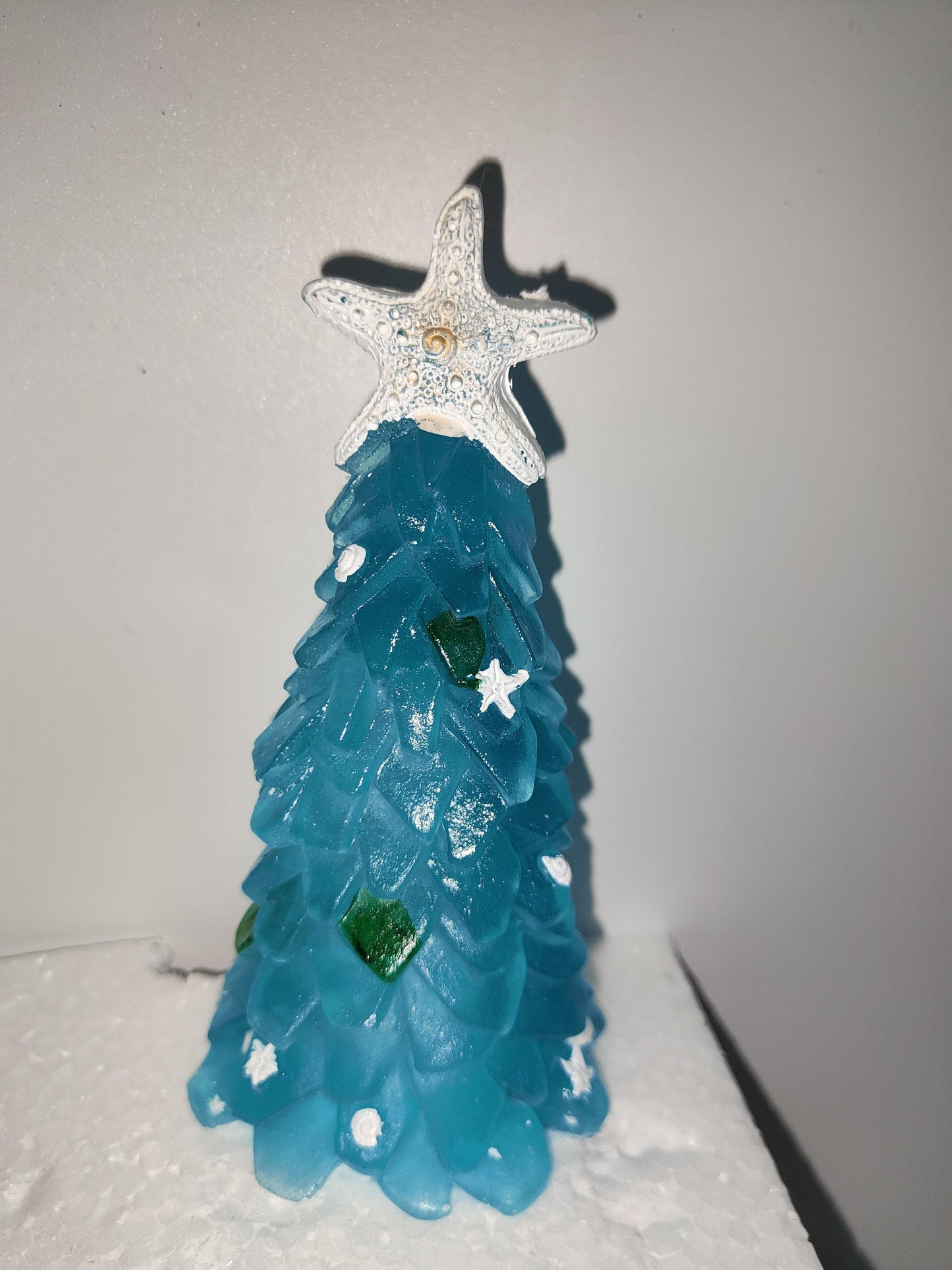 Christmas Decoration Blue glass Christmas tree