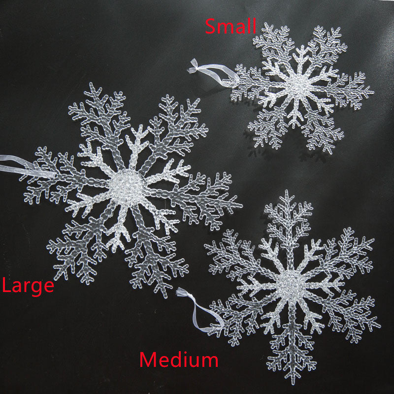 Christmas Decoration Acrylic Transparent Snowflake Christmas