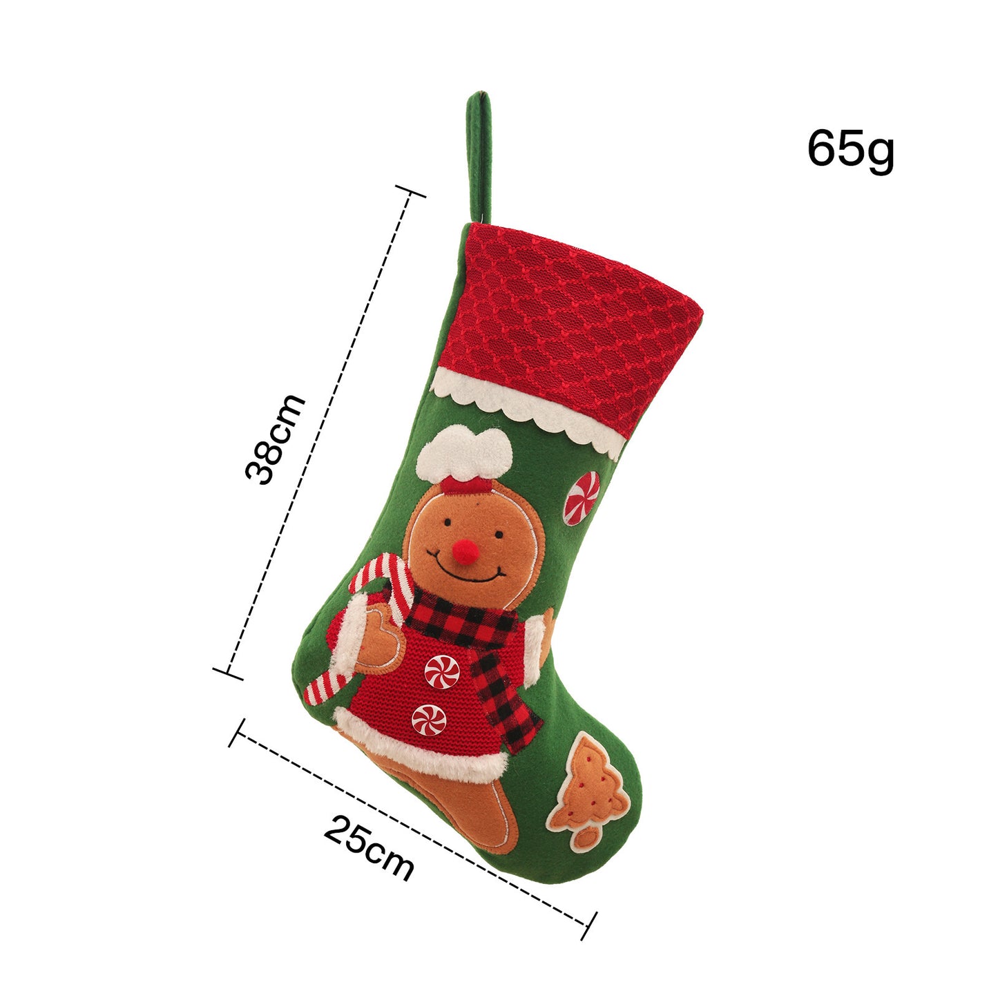 Embroidered Large Christmas Stocking