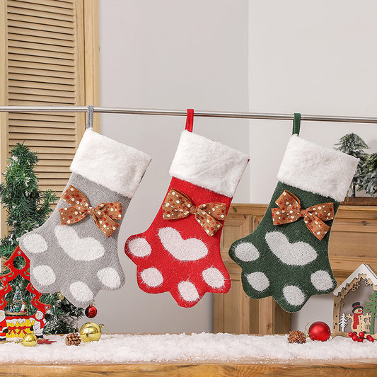 Home Knitted Christmas Stocking