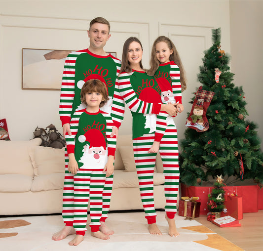 Family Christmas Pajamas Matching Sets Red Stripe