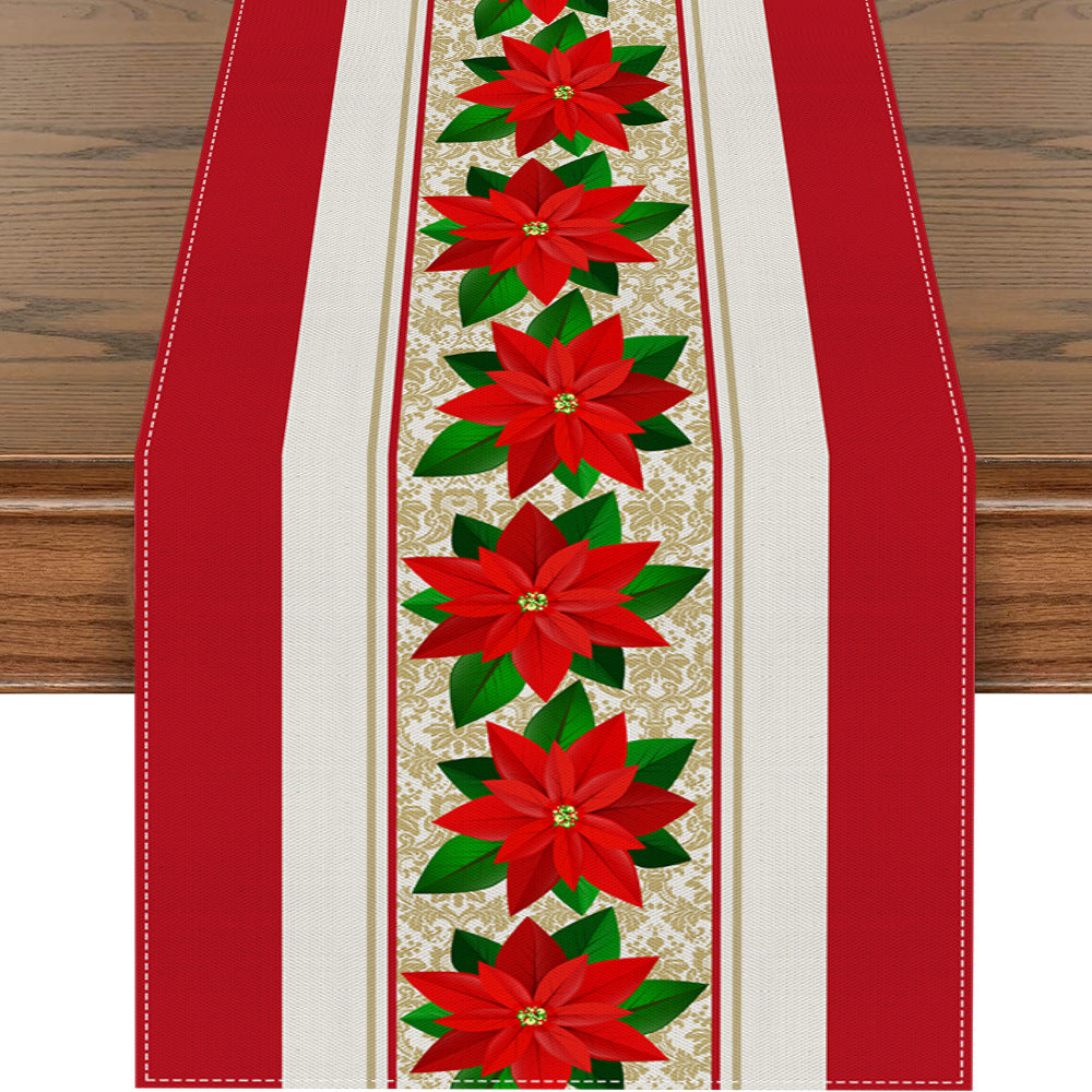 Christmas Polyester Tablecloth Holiday Decoration