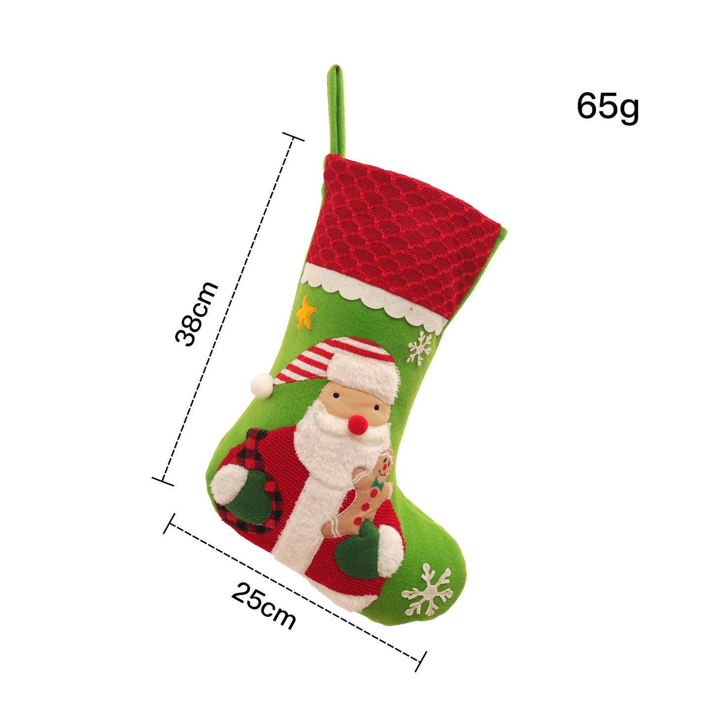 Embroidered Large Christmas Stocking