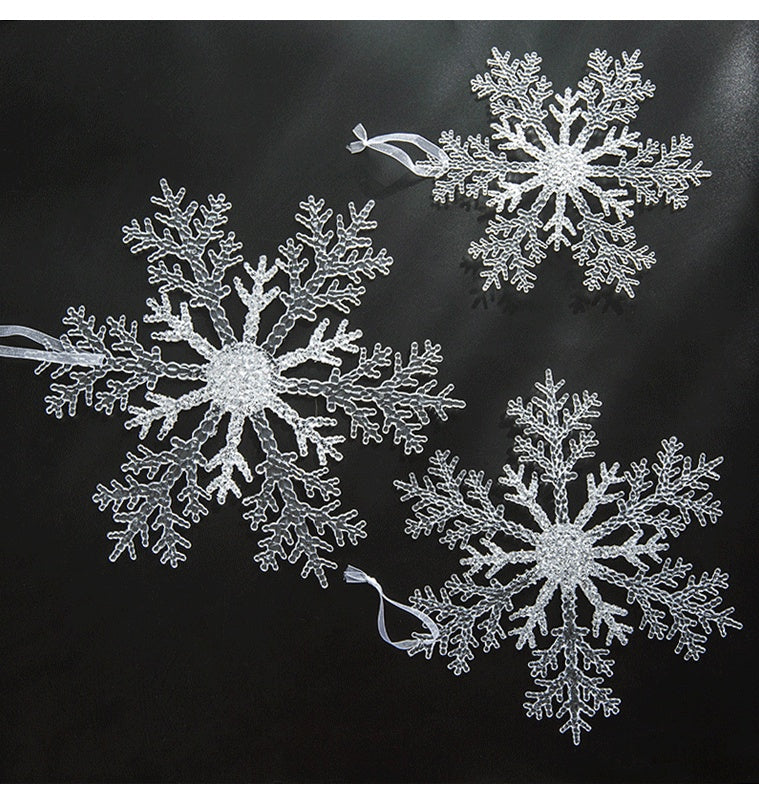 Christmas Decoration Acrylic Transparent Snowflake Christmas