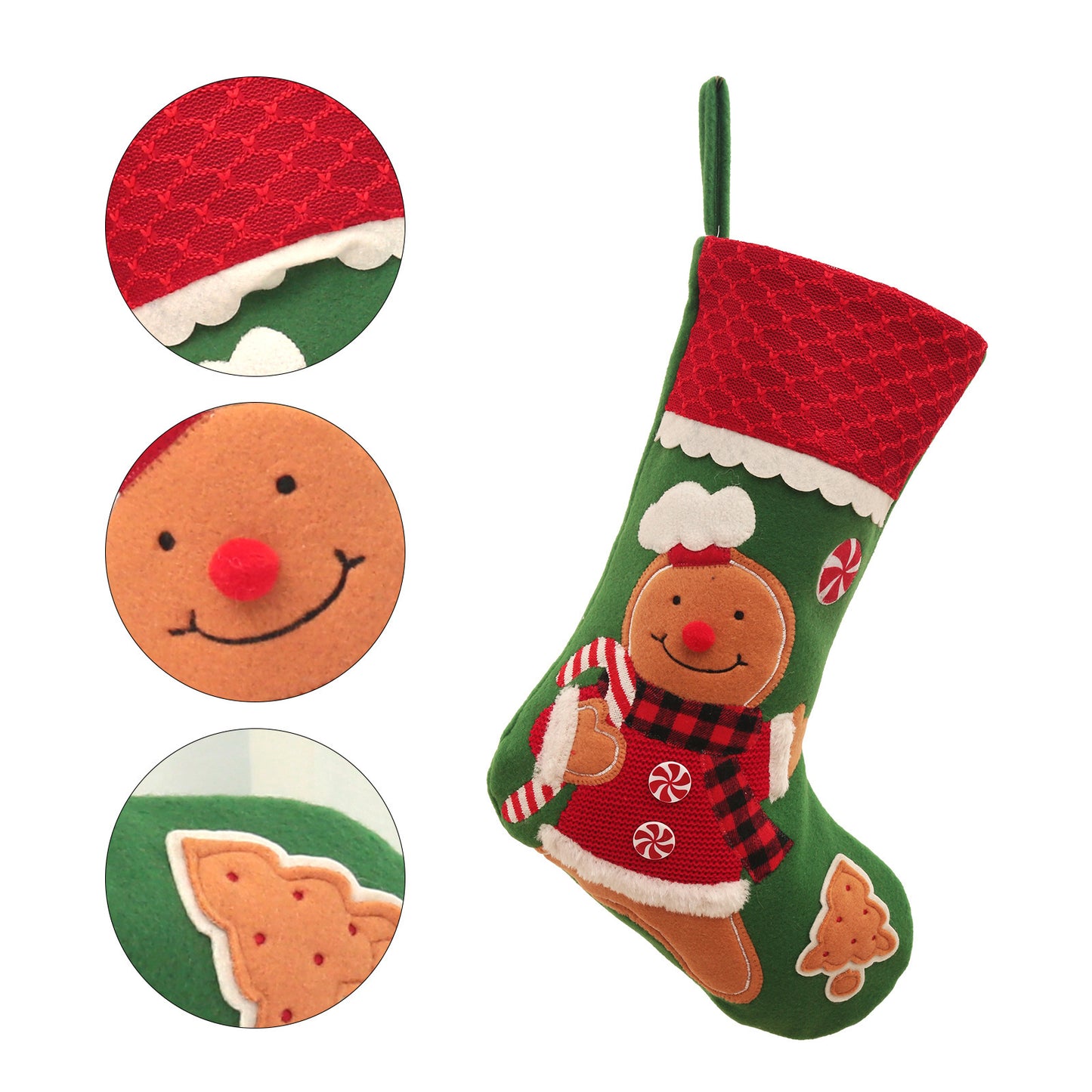 Embroidered Large Christmas Stocking